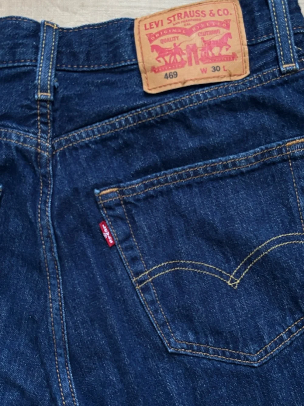 Levi’s 469 Loose Fit 12” Inseam Denim Shorts